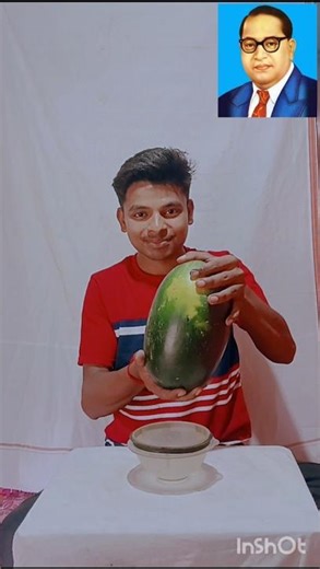 Watermelon Art of Bhimrao Ambedkar🙏 #shorts #trending #drbrambedkar #viral