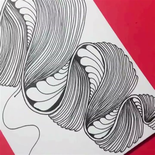 Basic Zentangle Drawing Patterns Beginners 禪繞畫基礎圖形練習