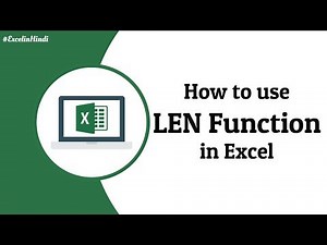 How to use LEN Function in Excel | Hindi