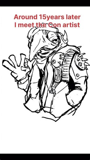 How I doodle character and make up stories