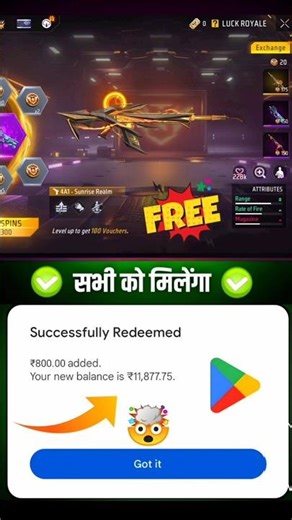 Free Redeem Code 750 | Google Play Store Redeem Code | How to Get Free Redeem Codes 2026 #freefire