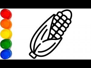 How To Draw Corn Step By Step | How to Draw Corn | Corn Drawing | Draw Smart