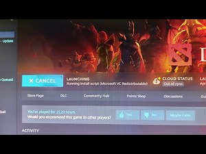 Running install script Microsoft VC Redistributable How to Fixed Dota 2 Steam Games