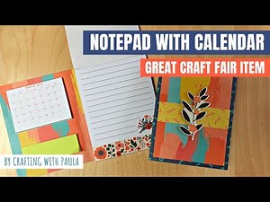 Notepad with calendar