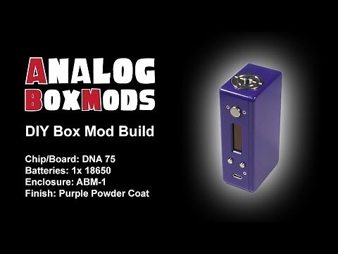 DNA 75/75c, 1x18650/1x20700 ABM-1 Enclosure DIY Box Mod Build