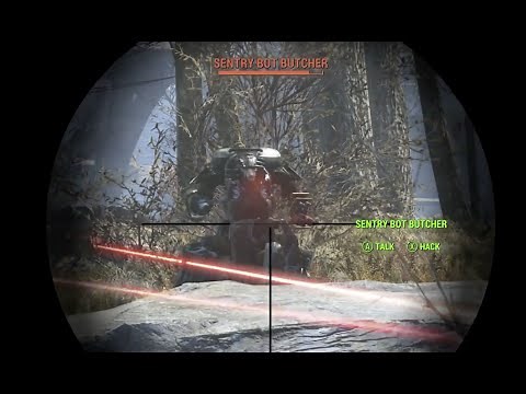 Fallout 4 Automatron DLC - Robot Hacking Scope Exploit