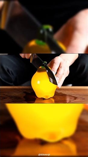 🍐 Glass Pear Cut – ASMR #shorts #viralvideo