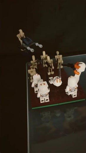 Building a Lego Star Wars battle #lego #starwars #legostarwars #clonewars