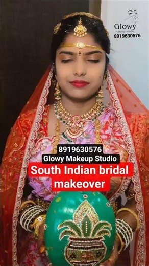 తెలుగు పెళ్లి కూతురు | సౌత్ బ్రైడల్ మేకప్ Bridal Makeover bookings open cont: 8919630576 Hyderabad