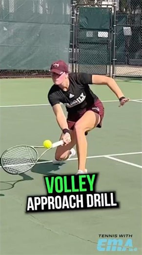 Here are 3 progressions to work on that volley angle!