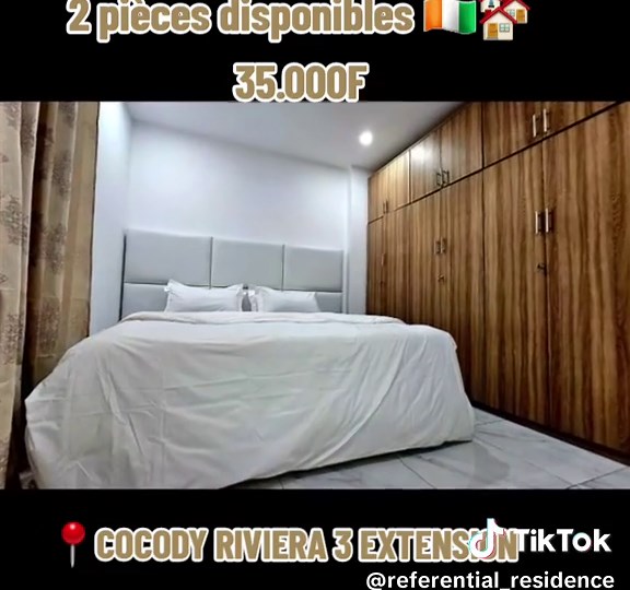 Résidence meublé de 2 PIÈCES 🇨🇮🏘 DE LUXE SITUE LA 📍RIVIERA 3 EXTENSION SERA DISPONIBLE #cotedivoire🇨🇮225 #bellereside #fyp #confort #residencebaby #viralvideos #