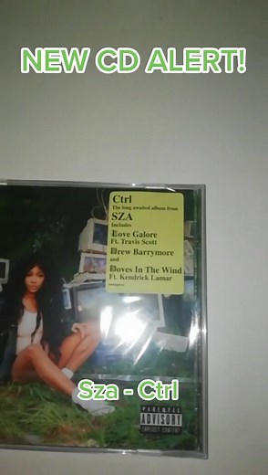New Cd ALERT! 💿 Sza - Ctrl #cd #sza #ctrl #cdcollector #album #newcd #foryoupage #music #cds #unboxing