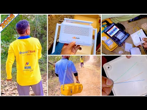 Village BSNL Fiber Installation 😳 | 329 Plan 25Mbps Full Setup
