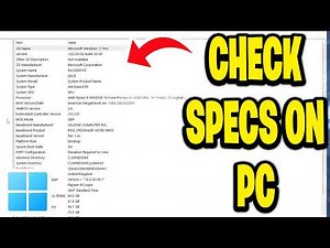 How To Check Specs On PC