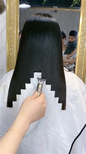 Special hair cutting technique😮 | Be GIF