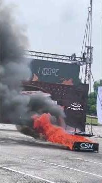 Chery Malaysia Bakar Bateri sampai 1000 degree