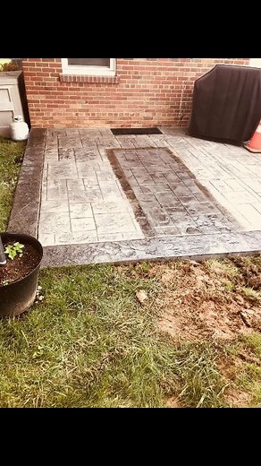 Do You Have A Concrete Patio that's Faded Or Cracked Don't Give Up Yet Try Our Stamped Concrete Repair #concretework #stlouis @Nuway @StLConcreteGuyLLC | StL Concrete Guy LLC
