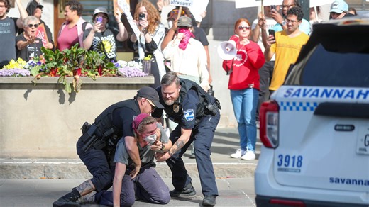Savannah march against state violence ends with two arrests