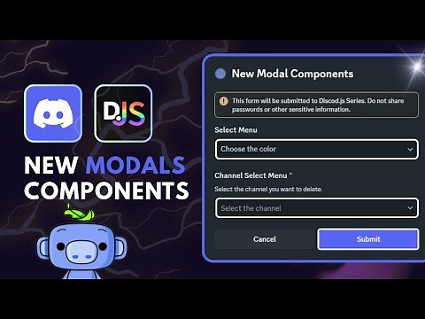 Discord.js New Modal Components Explained