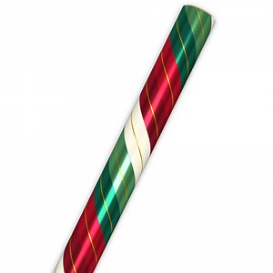 Hallmark Christmas Wrapping Paper Roll (Metallic Diagonal Stripes) 22.5 Sq. ft. - Walmart.com