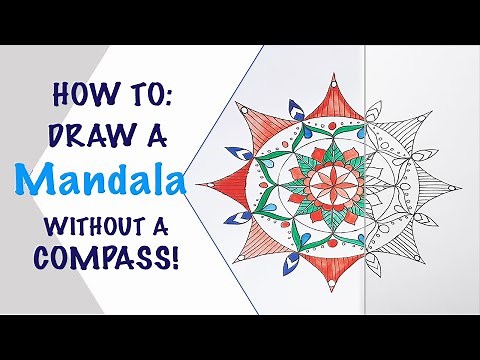 How To Make a Mandala Without A Compass! Step by Step Tutorial for Beginners