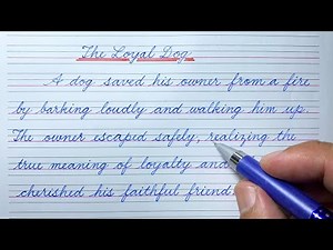 Cursive writing story | Cursive writing paragraph | Cursive handwriting practice | Cursive letter