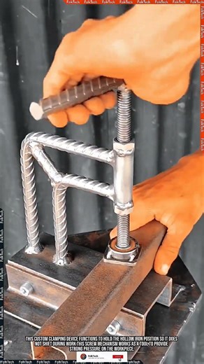 Homemade Screw Clamp Tool: Holding Metal Workpiece With Steady Pressure #tool #tools #innovation