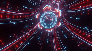 Tunnel, Loop, Science Fiction. Free Stock Video