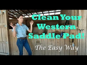 How To Clean Your Western Saddle Pad [the easy way]