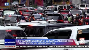 LTO, ipinawalang-bisa ang lahat ng multa sa late registration at traffic fines sa mga nasalantang lugar. | Newsblast