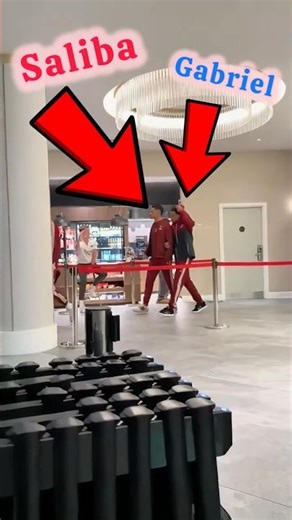 INSEPARABLE Arsenal duo WILLIAM SALIBA &GABRIEL MAGALHAES HOLDING HANDS🫶🏾|Powered by chinkseyMEDIA