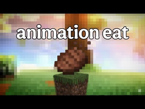 Animation eat mod for minecraft bedrock edition