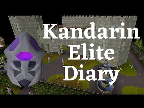 Kandarin Elite Diary Guide! Done Easy!