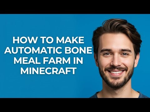 How To Make Automatic Bone Meal Farm In Minecraft - GUIDE!