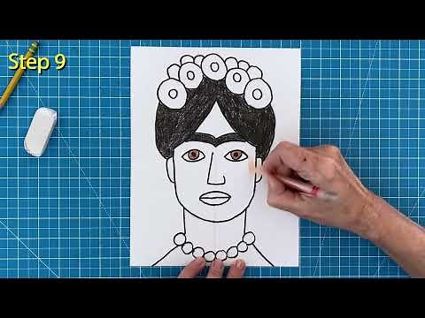 How to Draw Frida Kahlo
