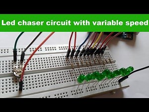 Arduino LED Chaser With Variable Speed Using Potentiometer