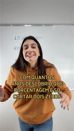 Com quantos anos você descobriu isso? #professora #escola #matemática #porcentagem #estudo