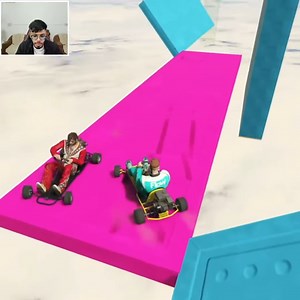 Impossible Mini Car parkour race in gta 5 | Beasts