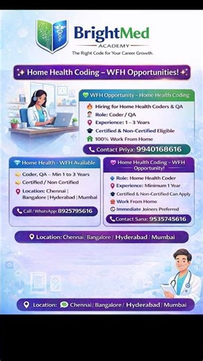 🔥 Home Health Coding Jobs | WFH | Hiring Coders & QA | Apply Now