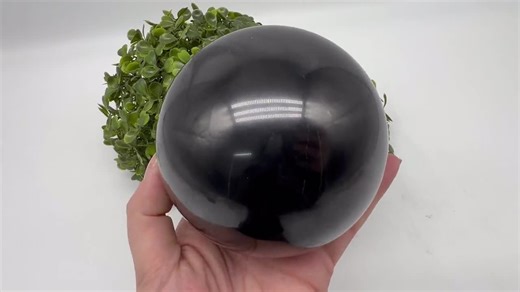 10 CM Polished Shungite Sphere: EMF & 5G Protection, Healing Crystal - Etsy