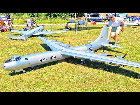 HOMEMADE CONVAIR B-36 PEACEMAKER!! HUGE RC MODEL FLIGHT DEMONSTRATION