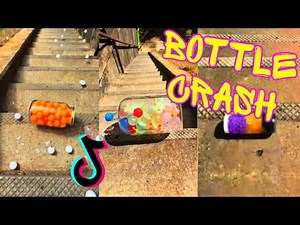 Bottle Rolling Down Stairs ASMR 💧 TikTok Compilation