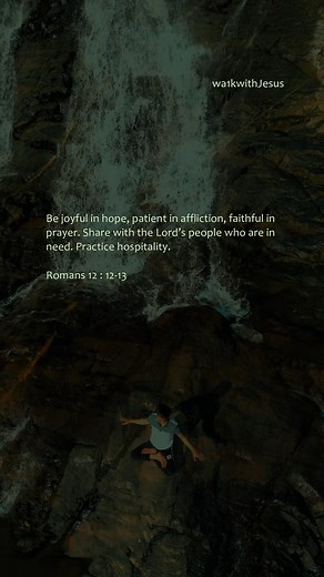 19K views · 1.5K reactions | Romans 12 : 12-13 #Jesus #bible #bibleverse #God #fyp | Walk with Jesus | Facebook