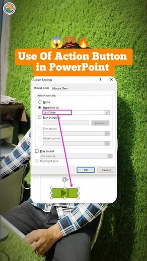 How to use Action button in PowerPoint 😱#amazing #how #explore #shorts #shortsfeed #viral #ytshorts