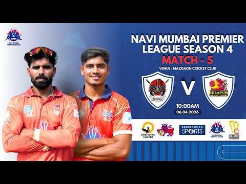 NMPL Season 4 | Sanpada Scorpions vs Belapur Blasters | Day 3 - M5 | Mazgaon cricket club | 06.04.26