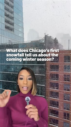 Chicago's first snowfall of the season came earlier -- and snowier -- than usual! ❄️ But what does this mean for the rest of the winter season? NBC Chicago Meteorologist Iisha Scott breaks it down. #snow #chicago #chicagosnow #chicagowinter #winter | NBC Chicago