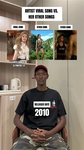 ARTIST VIRAL SONG VS. HER OTHER SONGS : GENTA ISMAJLI " SI PANTER I ZI " #shorts #viral #trending