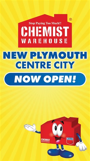 Chemist Warehouse NZ Official on Instagram: "The most requested store is now OPEN! Chemist Warehouse New Plymouth 🥳 #chemistwarehousenz #nz #newplymouth"