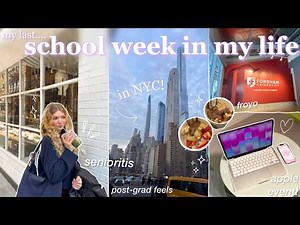 my last COLLEGE VLOG in NYC at Fordham Uni 🎧 chatty grwm, post-grad feels, & senior year days!
