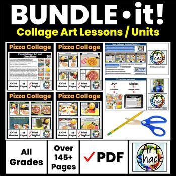 BUNDLE-IT! Collage Lessons/Units/Digital Resource/Elementary School Activities
